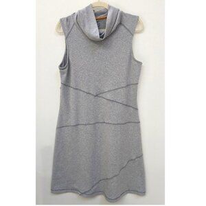 Sahalie Cowl Neck Sleeveless Soft Grey Tank Dress Size Large
